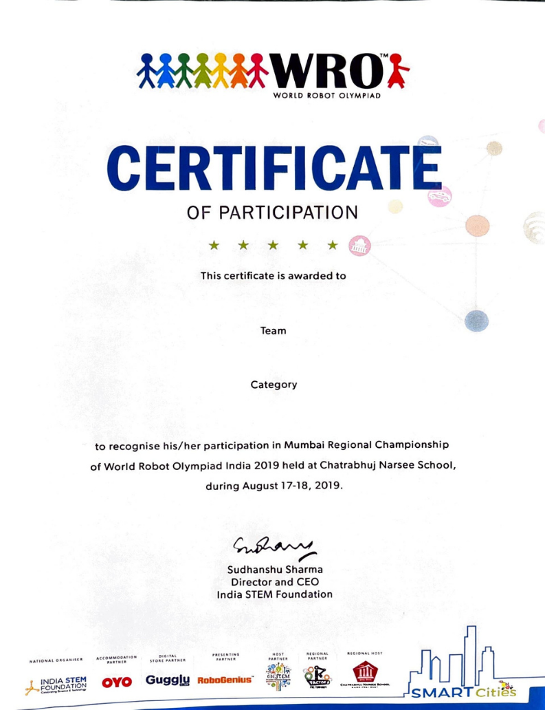 World Robot Olympiad 2019